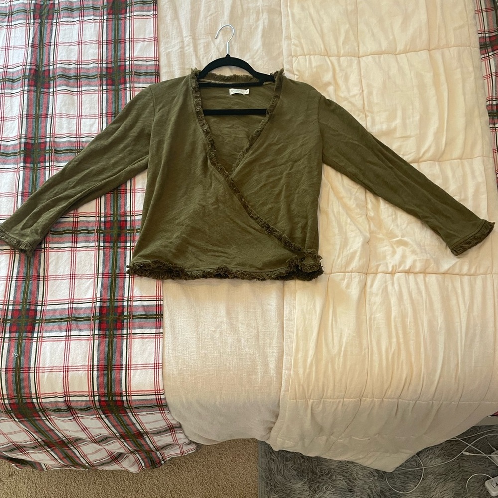 Clara Convertible Cardigan Olive